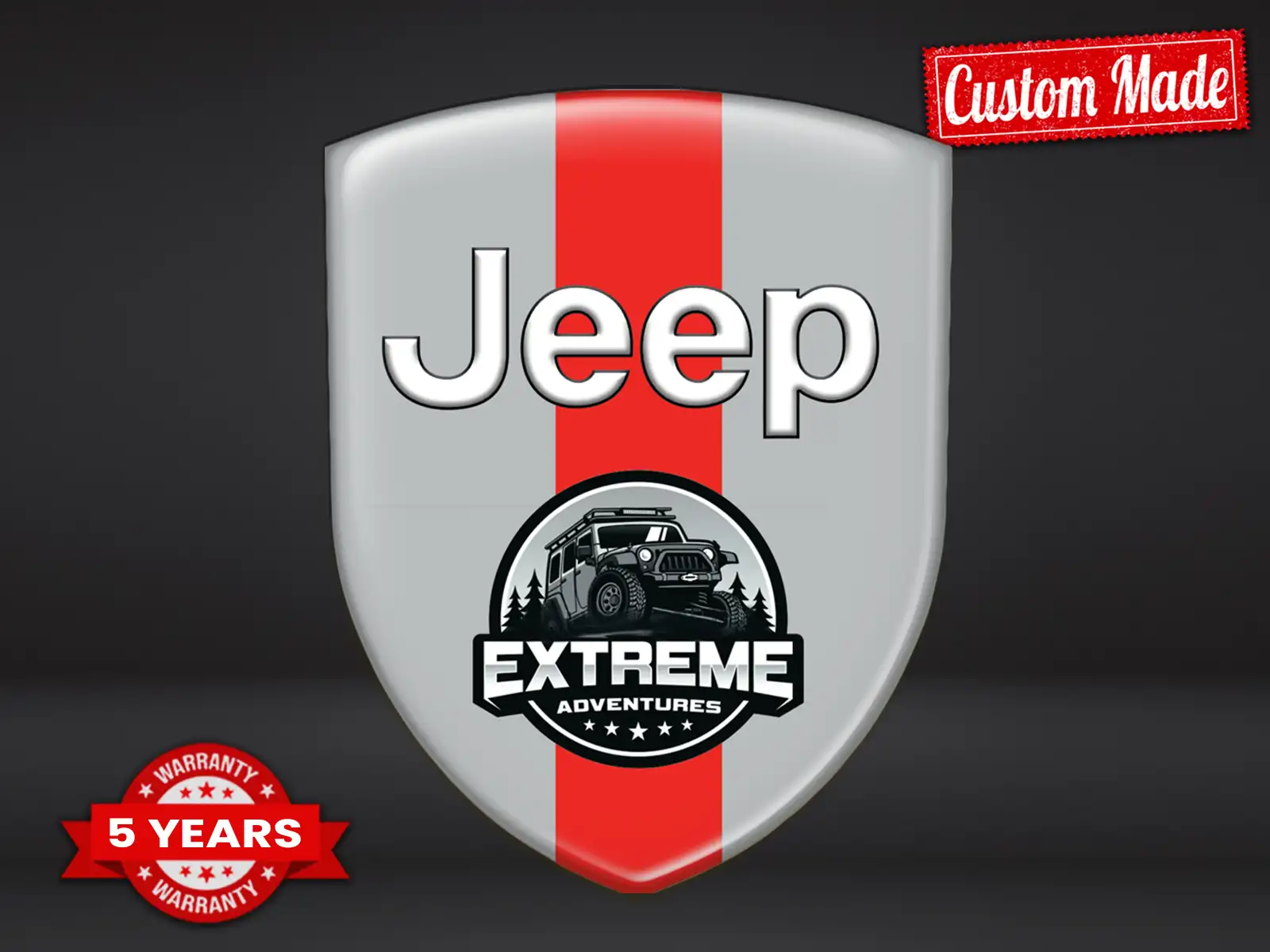 Jeep Decalcomanie Paraurti Pregiate Pro Regolabili